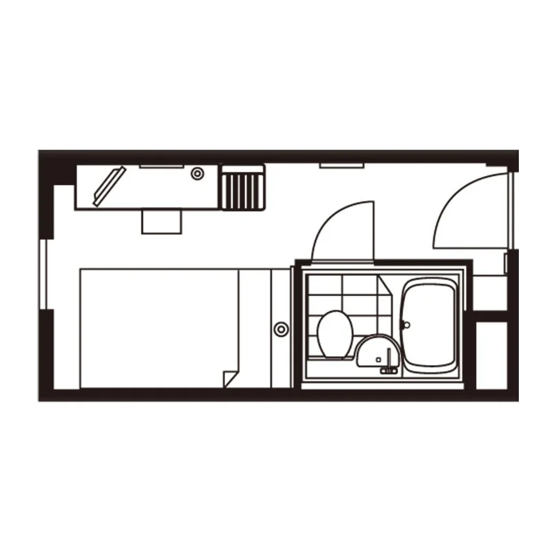 シングルルーム間取り図